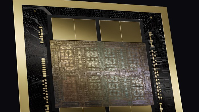 NVIDIA GB10 Grace Blackwell superchip die with LPDDR5X memory packages