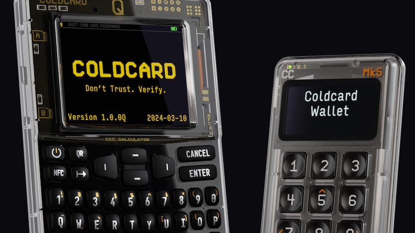Coldcard Q and Coldcard Mk5, the two current device lines affected by the RNG flaw